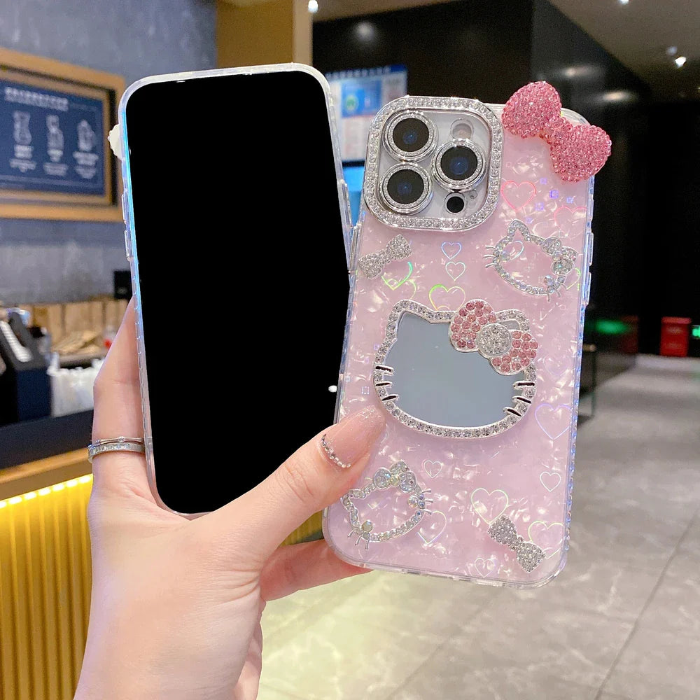 Hello Kitty Handyhülle mit Spiegel
